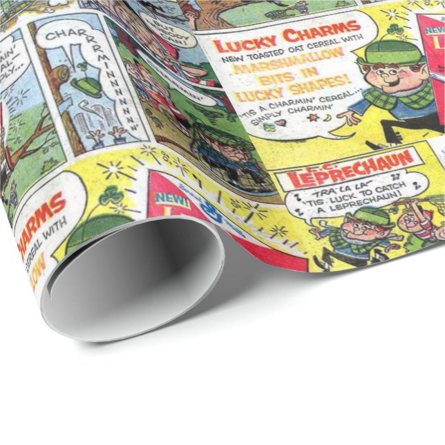 St. Patrick's Day Wrapping Papper Presentpapper (Rullad Hörn)