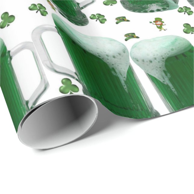 St. Patrick's Day Wrapping Papper Presentpapper (Rullad Hörn)