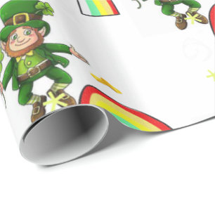 St. Patrick's Day Wrapping Papper Presentpapper