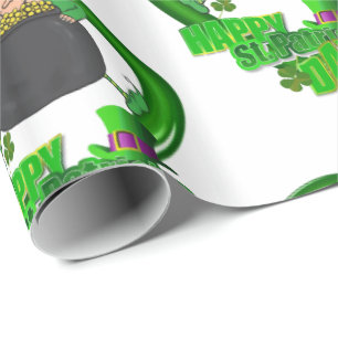 St. Patrick's Day Wrapping Papper Presentpapper