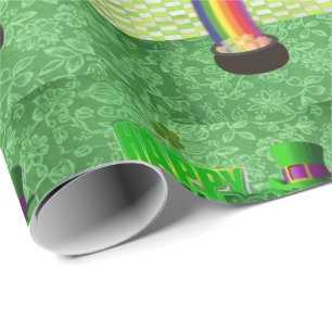 St. Patrick's Day Wrapping Papper Presentpapper