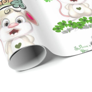 St. Patrick's Day Wrapping Papper Presentpapper