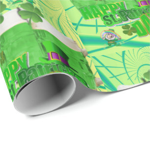 St. Patrick's Day Wrapping Papper Presentpapper