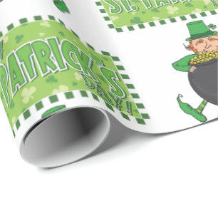 St. Patrick's Day Wrapping Papper Presentpapper