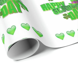 St. Patrick's Day Wrapping Papper Presentpapper