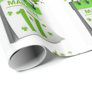 St. Patrick's Day Wrapping Papper Presentpapper