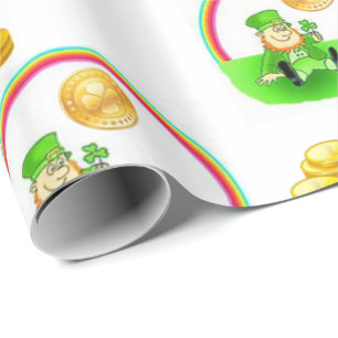 St. Patrick's Day Wrapping Papper Presentpapper