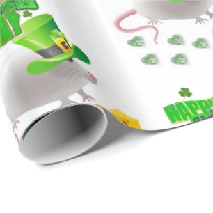 St. Patrick's Day Wrapping Papper Presentpapper
