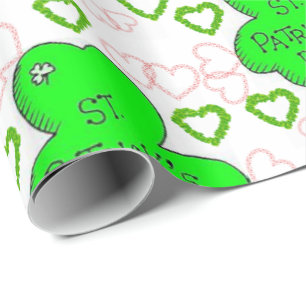 St. Patrick's Day Wrapping Papper Presentpapper