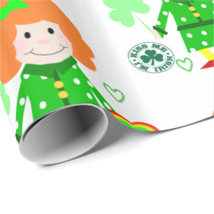 St. Patrick's Day Wrapping Papper Presentpapper