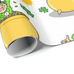 St. Patrick's Day Wrapping Papper Presentpapper