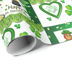 St. Patrick's Day Wrapping Papper Presentpapper