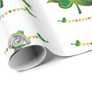 St. Patrick's Day Wrapping Papper Presentpapper