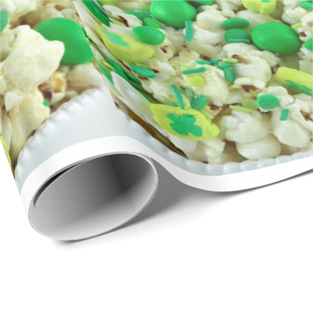 St. Patrick's Day Wrapping Papper Presentpapper (Rullad Hörn)
