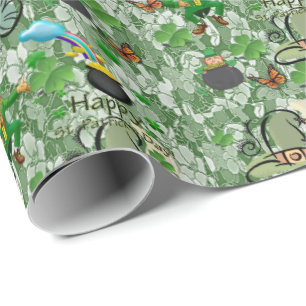 St. Patrick's Day Wrapping Papper Presentpapper