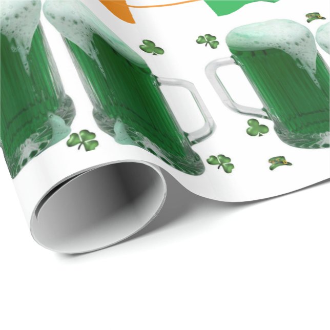 St. Patrick's Day Wrapping Papper Presentpapper (Rullad Hörn)