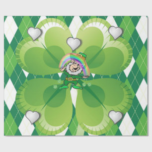 St. Patrick's Day Wrapping Papper Presentpapper