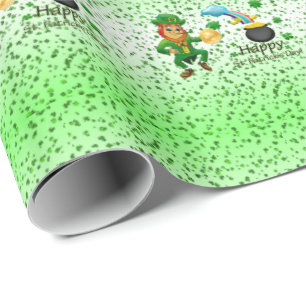 St. Patrick's Day Wrapping Papper Presentpapper