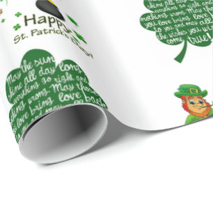 St. Patrick's Day Wrapping Papper Presentpapper