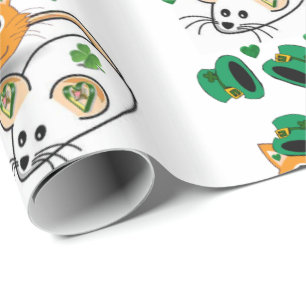 St. Patrick's Day Wrapping Papper Presentpapper