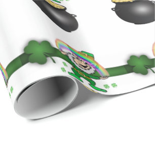 St. Patrick's Day Wrapping Papper Presentpapper