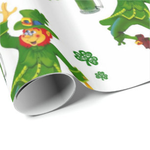 St. Patrick's Day Wrapping Papper Presentpapper