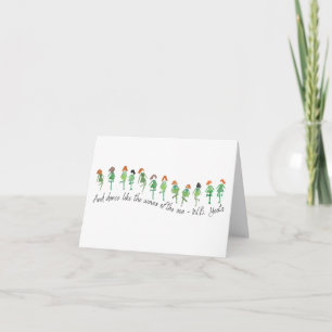 St. Patrick's Day Yeats-poesi-citat Handritad Kort