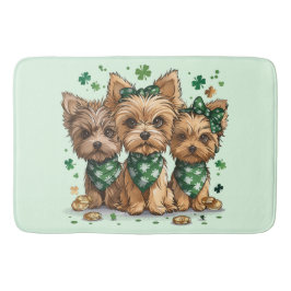 St. Patrick's Day Yorkshire Terrier Hundar Badrumsmatta