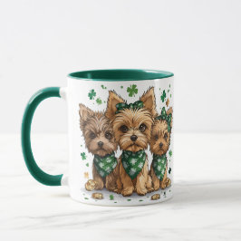 St. Patrick's Day Yorkshire Terrier Hundar Mugg