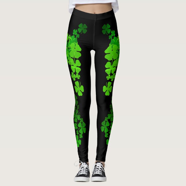 St patricks daydamasker kysser min Shamrocks Leggings (Framsida)