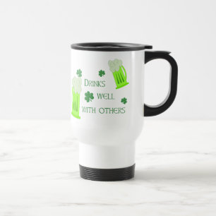 St patricks daydrinkar väller fram travel mug resemugg