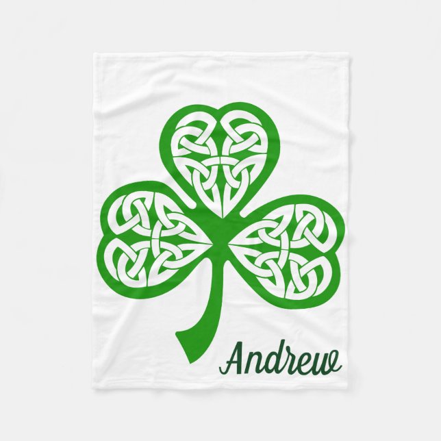 St Patricks DayFleece Lap Blanket för rullstol Fleecefilt (Framsidan)