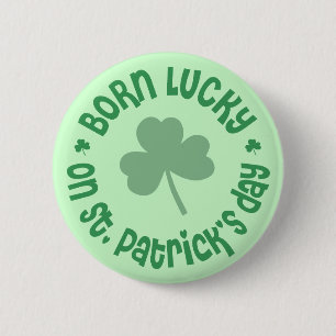 St patricks dayfödelsedag knapp
