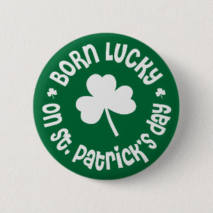St patricks dayfödelsedag knapp