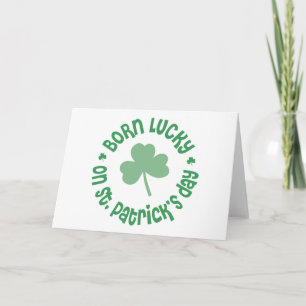 St patricks dayfödelsedag kort