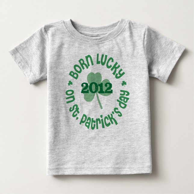 St patricks dayfödelsedag tee (Framsida)