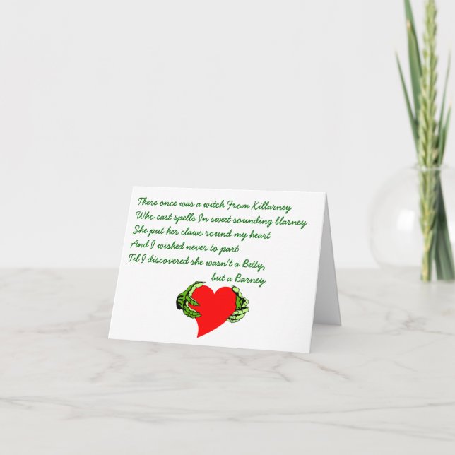 St patrick's dayGaelic Claddagh & CRC-Limerick Kort (Framsida)