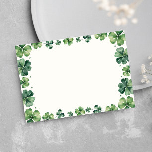 St. Patricks DayGreen Shamrock Baby Shower Tack Kort
