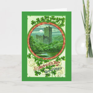 St patrick's dayhälsningar kort