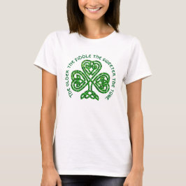 St patrick's dayirländareordstäv t-shirt