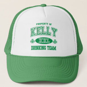 St patricks dayKelly irländskt dricka lag Truckerkeps