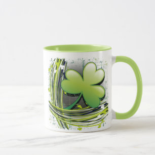 St patrick's dayklöver mugg