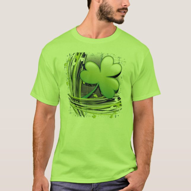 St patrick's dayklöver t shirt (Framsida)