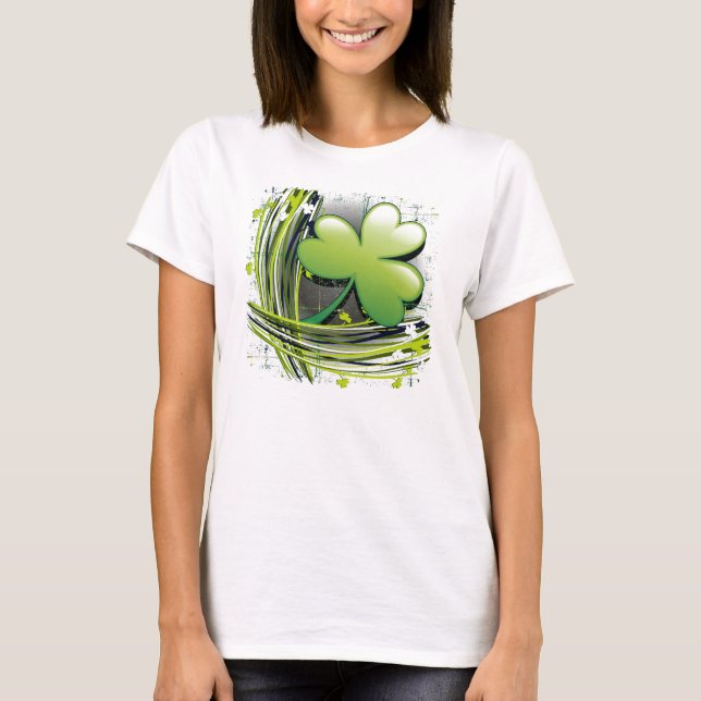 St patrick's dayklöver tee shirt (Framsida)