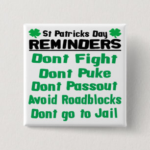 St patricks daypåminnelser knapp