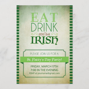 St patricks daypartyinbjudan inbjudningar