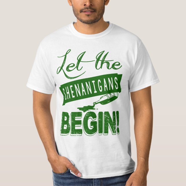 St patrick's daypartyståhej tee (Framsida)