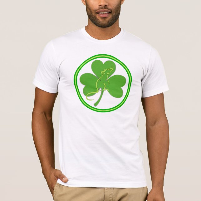 St patrick's dayråttaskjorta t shirt (Framsida)