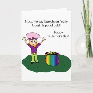 St patricks dayroligt kort