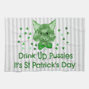 St patrick's dayScrapperkatt Kökshandduk